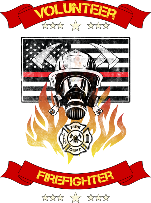 Thin Red Line Firefighter Firefighters Professional Hero Volunte