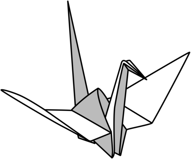 Origami Graphic Paper Cranes Origami Bird Lovers by spockjenkins