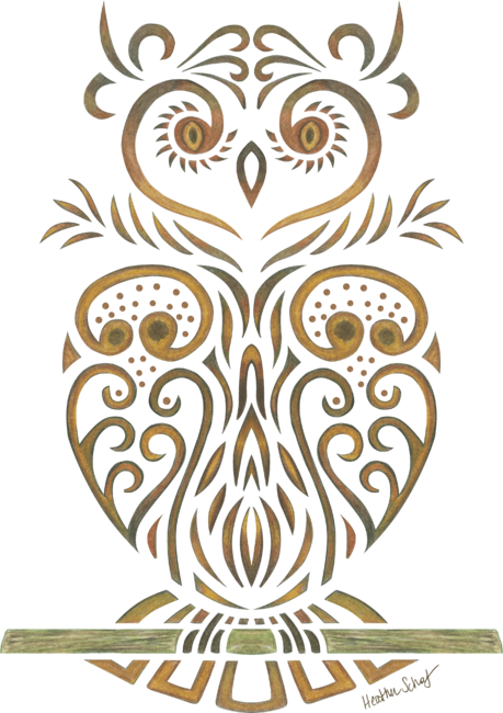 Tribal Owl by ArtsytooCreations
