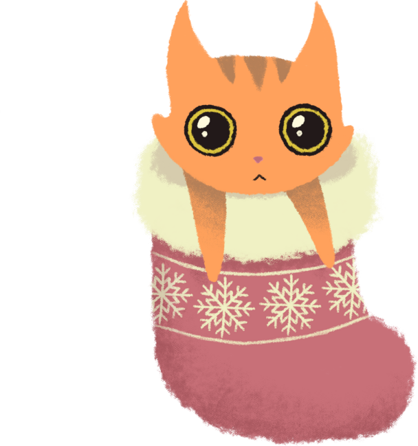 Kitty xmas stocking
