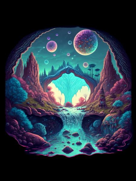 Dream Cosmic waterfall by Designbyhy
