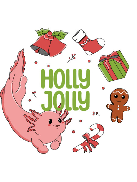 Holly Jolly Axolotl by kimprut