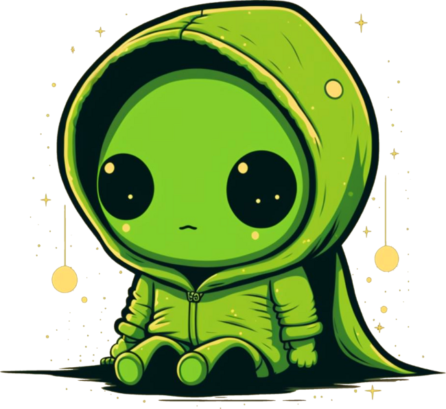 Little Green Alien by Ajolan