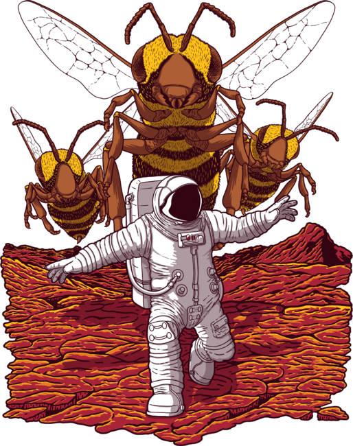 Killer Bees on Mars. by JCMaziu