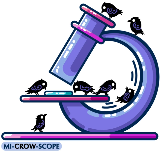 Microscope Science Pun by flamingimp
