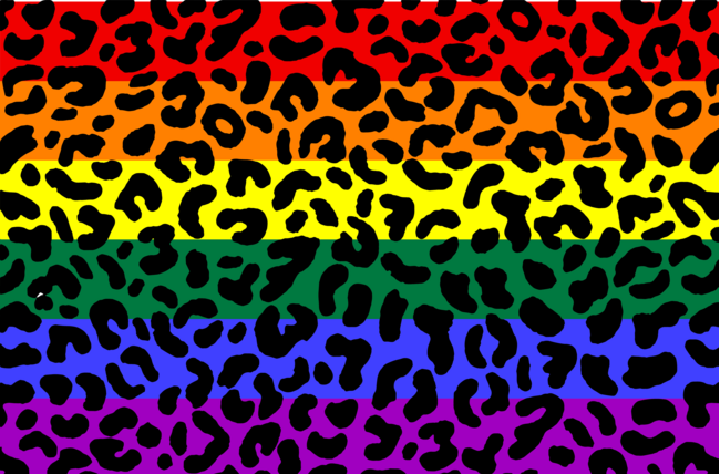 Leopard Print Pride Flag