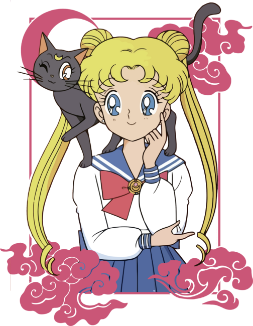 Usagi Tsukino Sailor Moon Anime T Shirt by zatatu