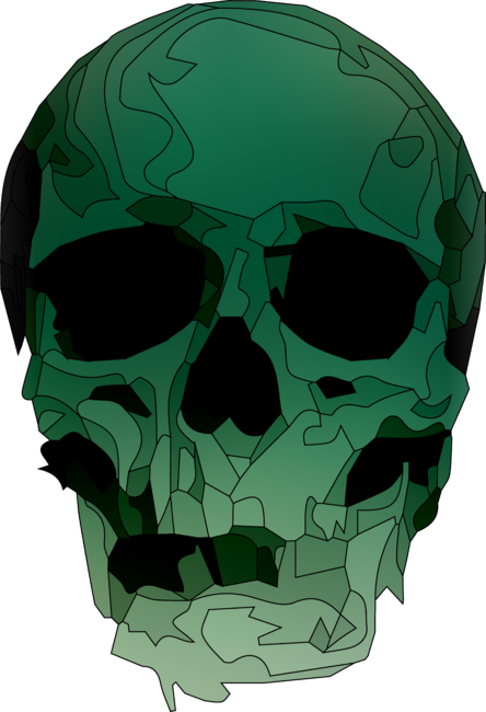 Skull - Green