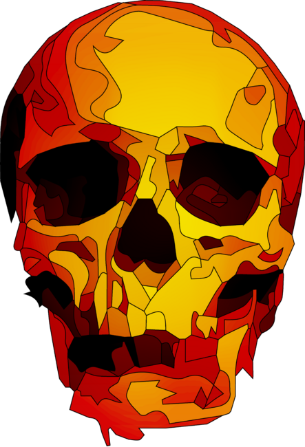 Skull - Orange