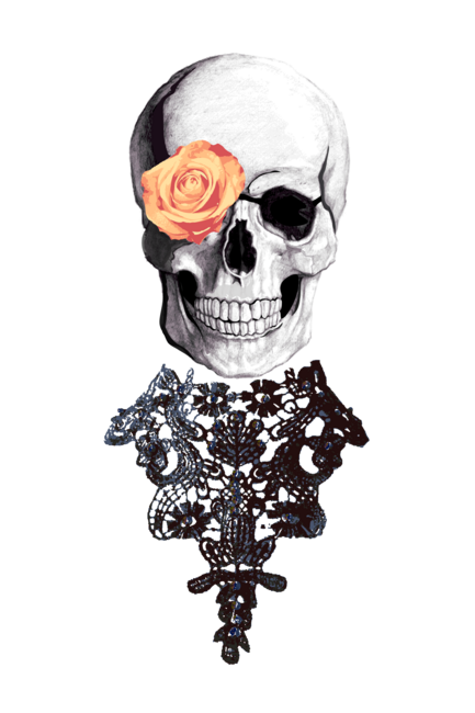 Flower Skull Head