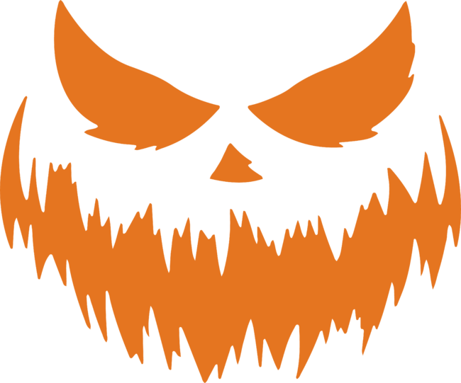 Jack O Lantern Scary Carved Pumpkin Face Halloween
