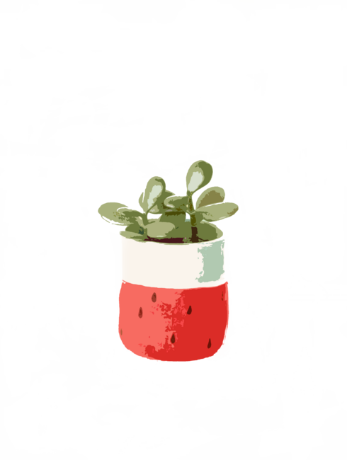 Watermelon Flower by TeaDesignShop