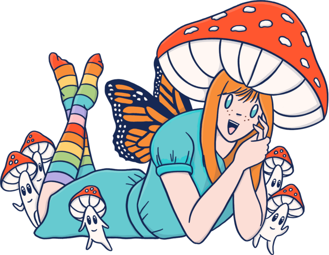 Kawaii Mushroom Fairy by MusingTreeDesigns