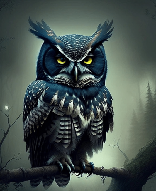 The Majestic Owl by BiancaJArt