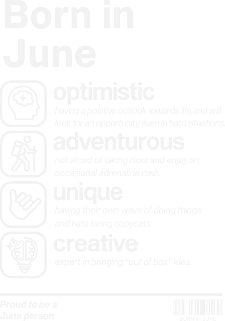 Born In June Personality by Mukanev