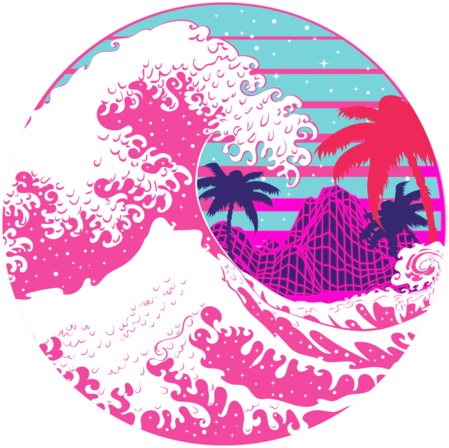 Pink the great wave
