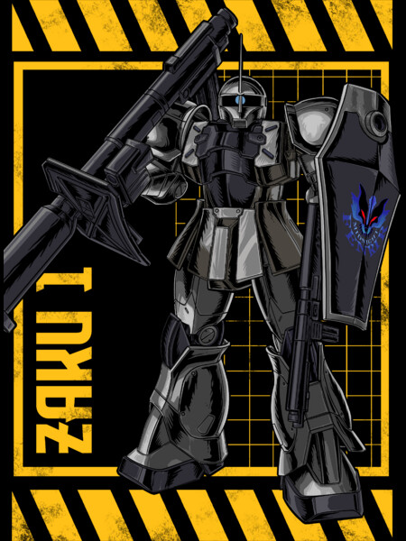 Zaku I Gundam by stunningwarrior