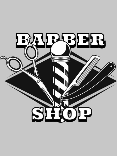 Retro Barber shop logo design