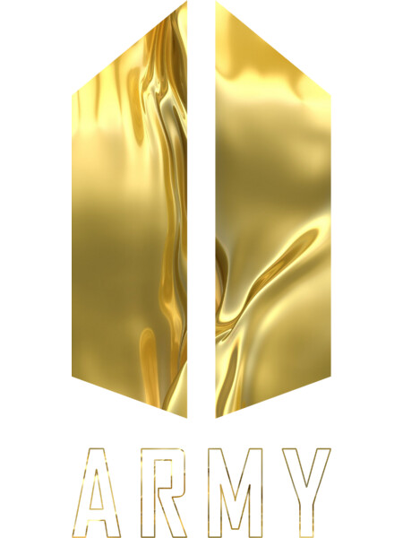 Army Wings logo (liquid gold) | Kpop merch