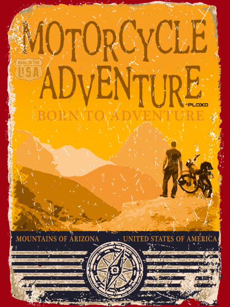 motorcycle adventure vintage
