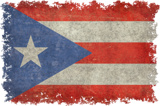 Puerto Rican vintage flag