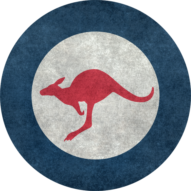 Australian Kangaroo Roundel -  Vintage version by Bruzer
