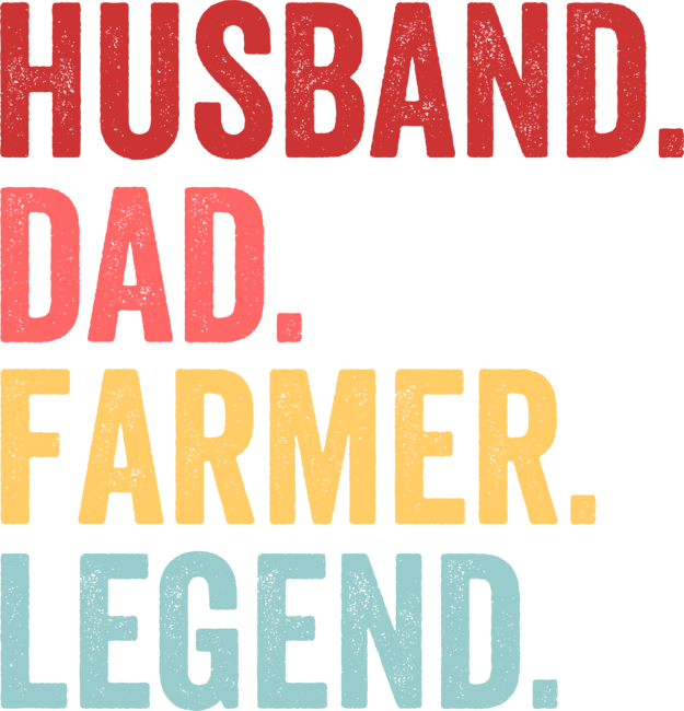 Retro Husband. Dad Farmer. Legend. Father Vintage