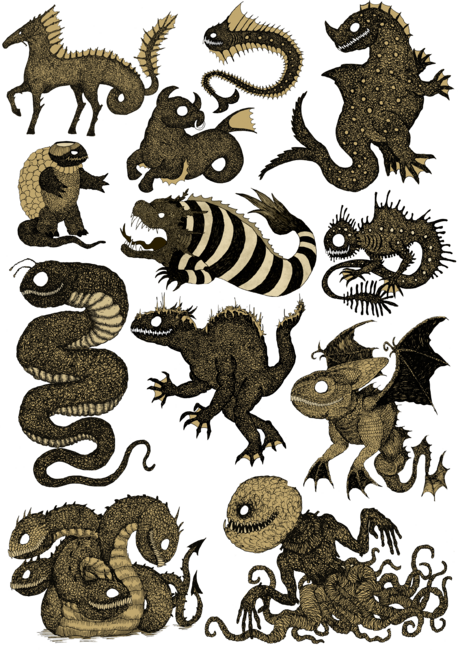 Assorted Sea Monsters 4