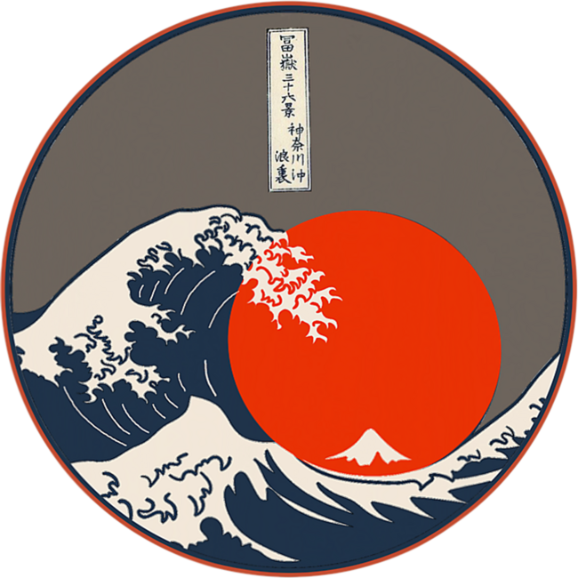 Kanagawa - The Great Wave off Kanagawa Vintage Japanese Art by DeRose93