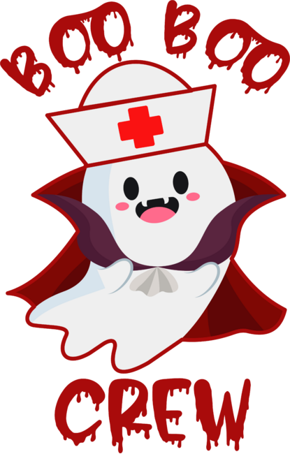 Boo Boo Crew - Funny Kawaii Creepy Halloween Nurse Gift