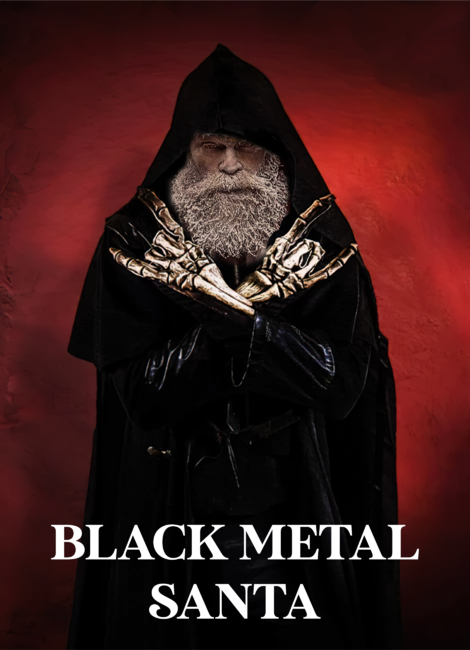 Black Metal Santa