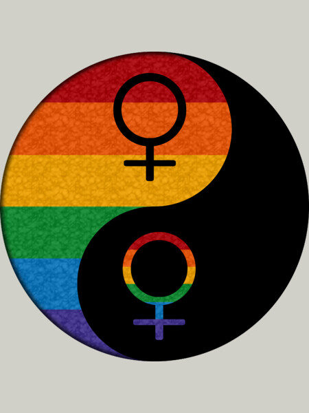 Lesbian Pride Yin and Yang