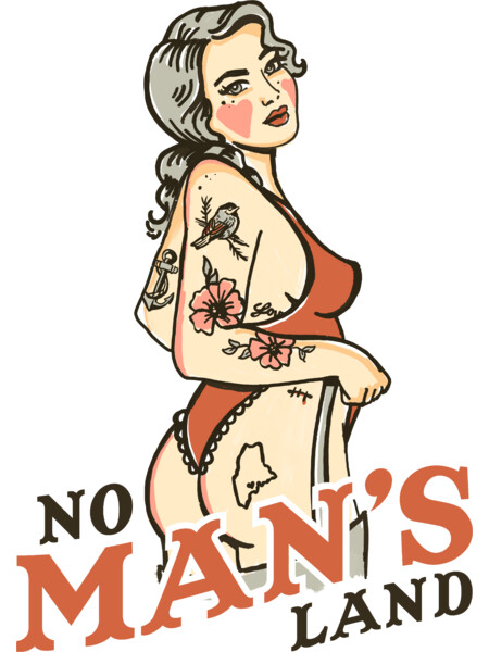 No Man's Land: Vintage Girl With Maine Tattoo by TheWhiskeyGinger