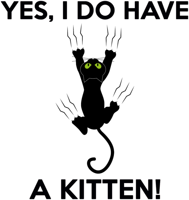 CUTE KITTY CATS! YES, I DO HAVE A KITTEN! T-SHIRT by BRANDNEWTEEZ