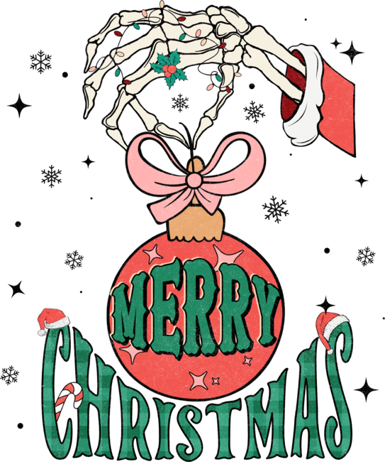 Merry Christmas Skeleton.