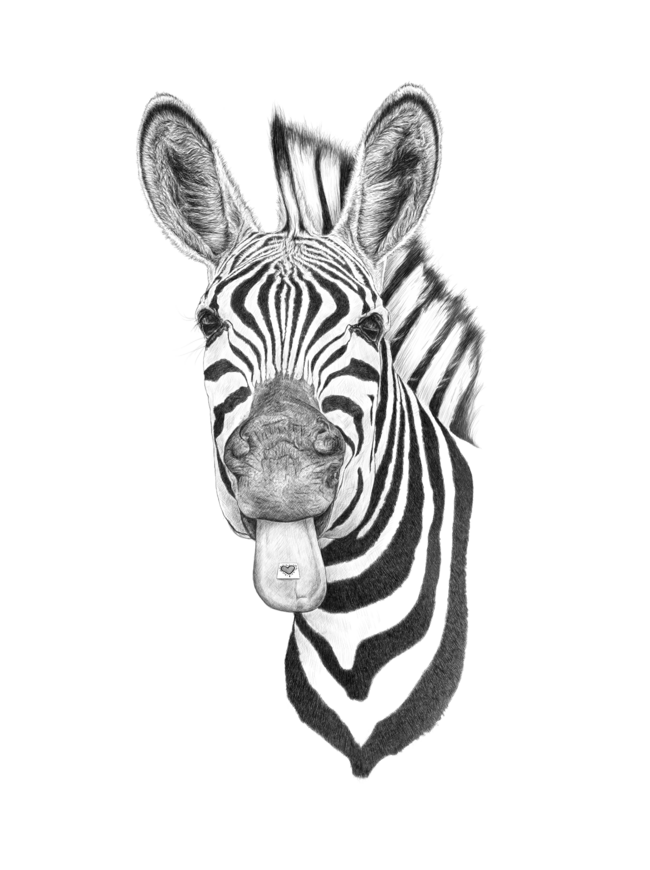 Love and Stripes - zebra black by ronnkools