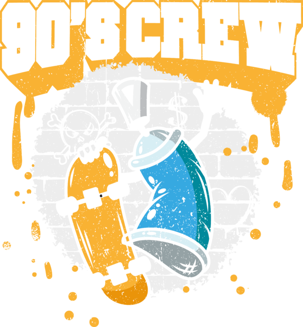 90s Crew graffiti and skateboarding by Thevintagebiker