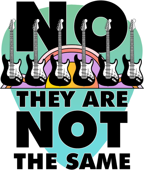 No they are not the same - guitar art