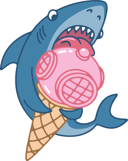 Shark and ice cream