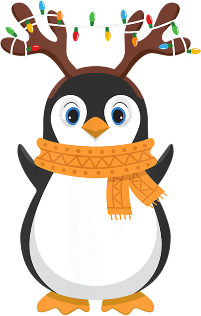 Christmas Penguin Reindeer by MiniWeird