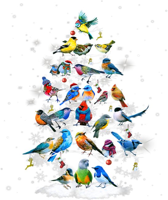 Birds Christmas Tree by MiniWeird