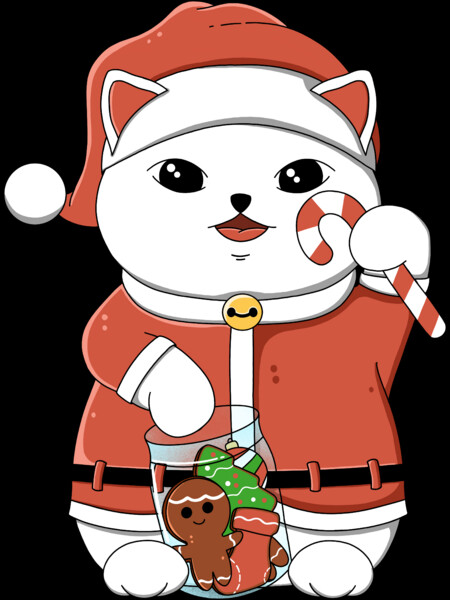 Santa Lucky Cat by kimprut