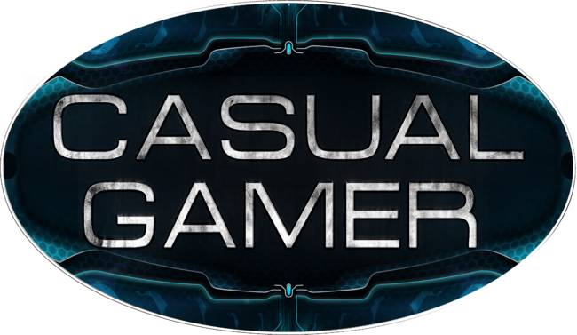 Casual Gamer Text &amp; Background -Centered