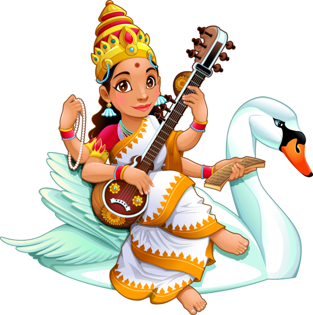 Sarasvati, Hindu goddess.