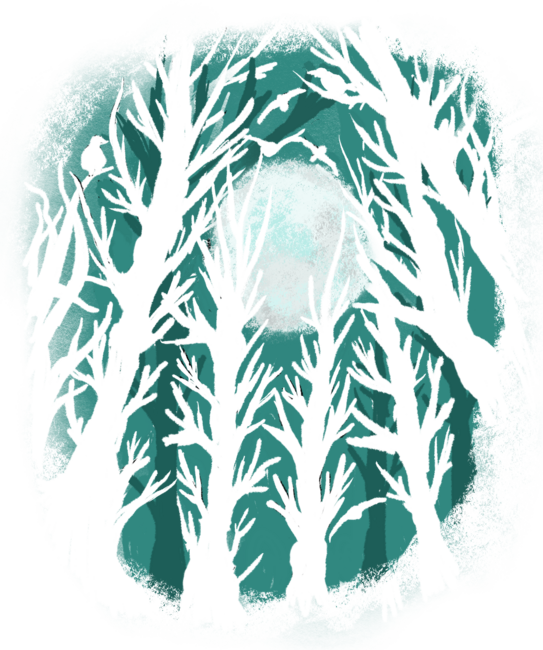 Spooky Forest, Horror Goth Full Moon