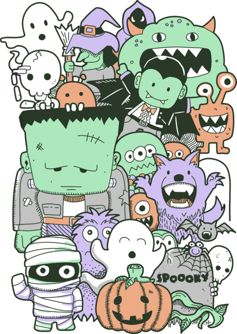 spooky doodles