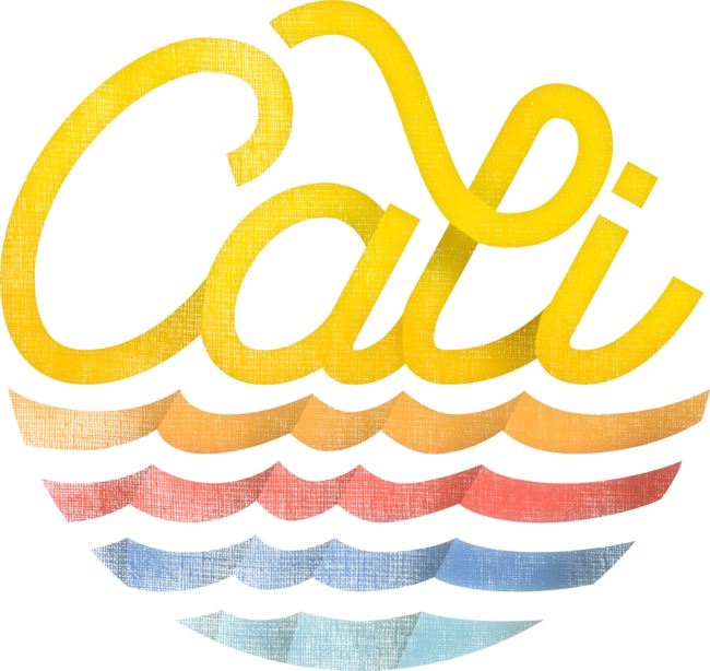 Cali - Sunny California Beach Vibe Typography Design