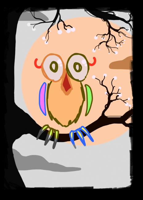 Black Owl by hollowcake