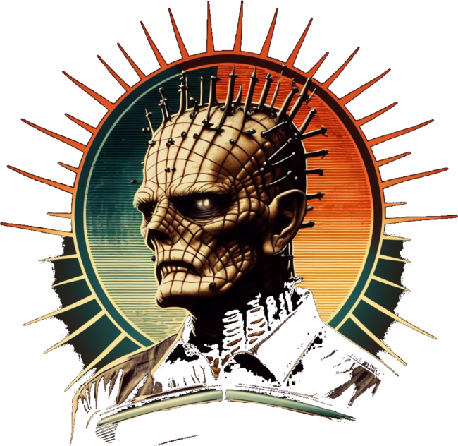 CyberPunk Frankenstein Pinhead Monster Horror Poster Image