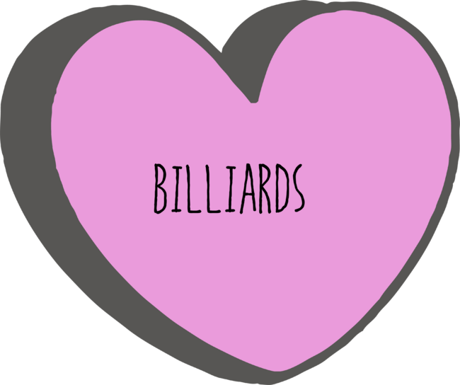billiards heart, for billiards lovers by Ousbest